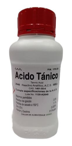  Tanico Acido R. A. De 500 G Fagalab