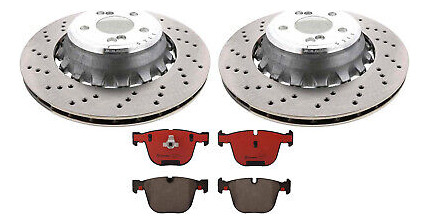 Shw Oem Rear Brake Kit 385mm Drilled Rotors Brembo Ceram Lld