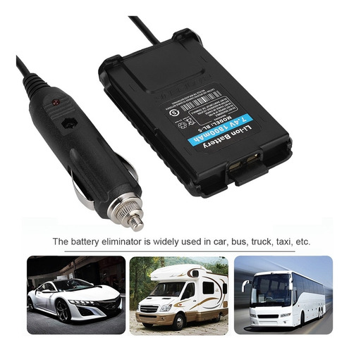 Adaptador De Cargador De Coche De 12 V Para Radio Baofeng Uv