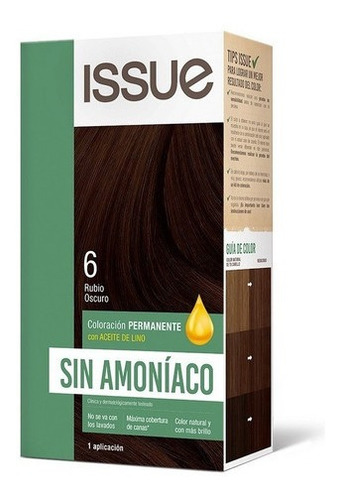 Issue Kit Tintura Sin Amoníaco Tono 6 rubio oscuro
