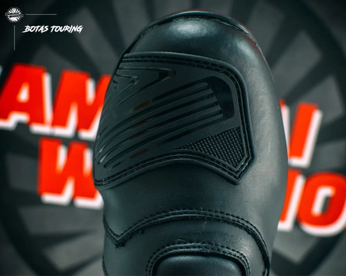 Imagen 3 de 8 de Botas Moto Samurai Warrior Touring Cuero Protecciones Md