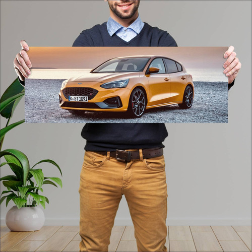 Cuadro 30x80cm Auto 2019 Ford Focus St Auto 294