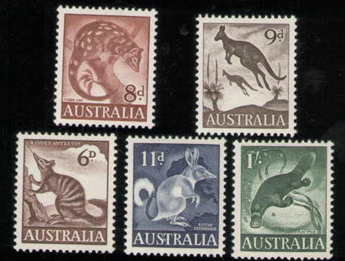 Imagen 1 de 1 de Estampillas Australia 1959/61 - Fauna Tipica Australiana