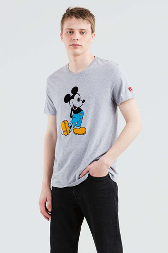 Remera Levi´s® Hombre Ss Graphic Tee Mickey Grey