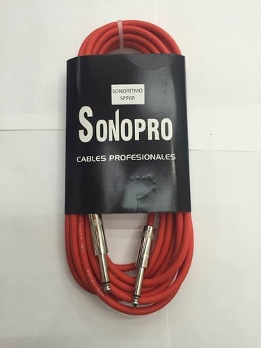 Cable Instrumento Gotham Rojo Plug A Plug Rean 3 Mts