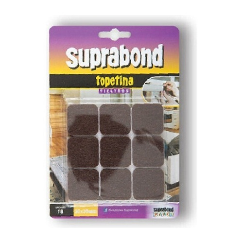 Topetina Suprabond De Fieltro Marrón Cuadrada 30mm