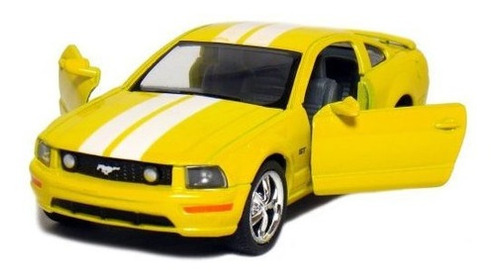 5 2006 Ford Mustang Gt Con Stripes 1:38 Scale (amarillo)