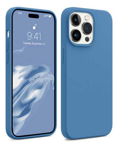 Aotesier Funda Compatible Con  Phone 14 Pro Max, Silicona L