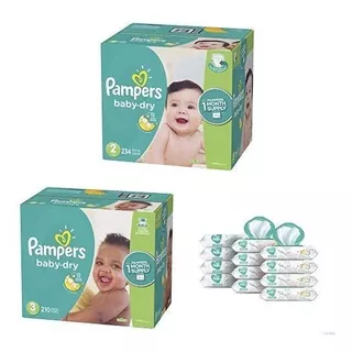 Pampers Baby Dry Bundle - Desechables Para Bebés Pañales Tam