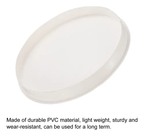 3 Tapón Tapa De Extremo De Tubería Pvc 6 Para Diy Blanco