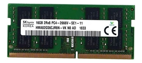 Memoria Ram Gamer Color Verde  16gb 1 Sk Hynix Hma82gs6cjr8n-vk