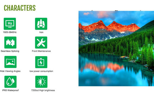 Pantalla Led Gigante Para Exterior, Pitch 4, 1x1 Mts