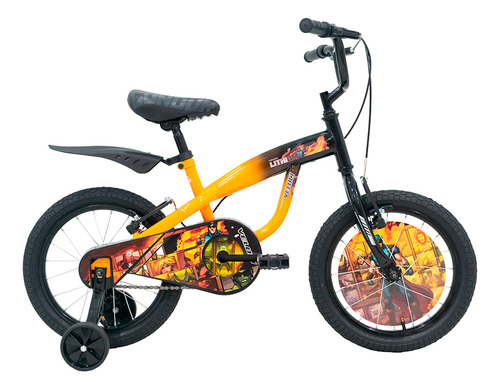 Bicicleta Veloci Lithium Rodada 16 Naranja