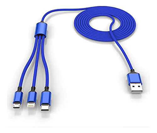 Multi 3 En 1 Usb Cable De Carga Largo Para iPhone, 3 M, 10 P