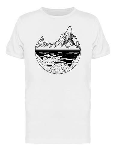 Playera Logo De Unas Montañas En El Mar