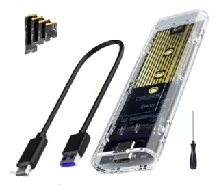 Case Ssd M2 Ngff Usb 3.1 E Type-c Ultra 5gbps Adaptador 2t