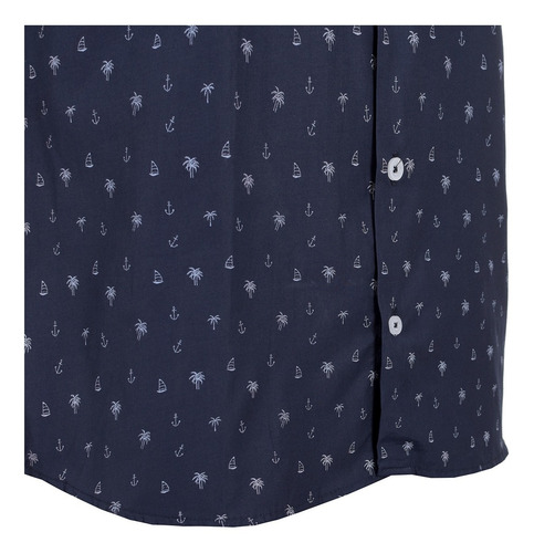 Imagen 4 de 7 de Camisa Casual Vasarelli Para Caballero Manga Corta Slim Fit
