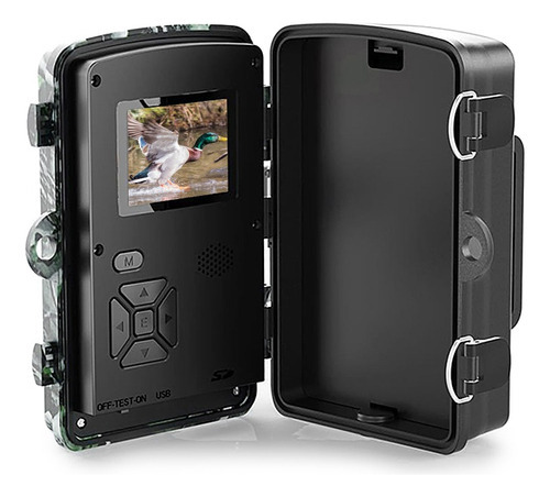 Cámara de movimiento en color camuflada de 12 MP y 1080p para caza y caza