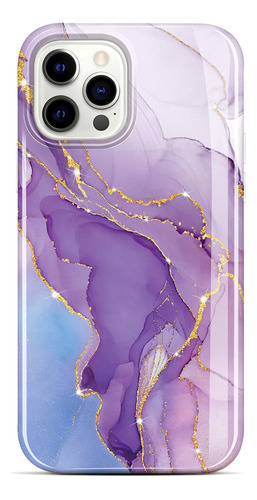 Funda Baisrke Para iPhone 12/12 Pro Purple Marble