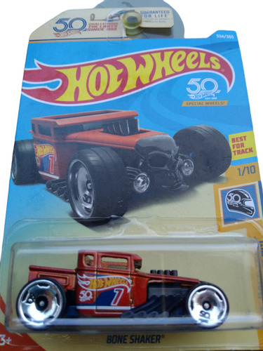 Carro Colección Hot Wheels Bone Shaker 50th Aniversario Race