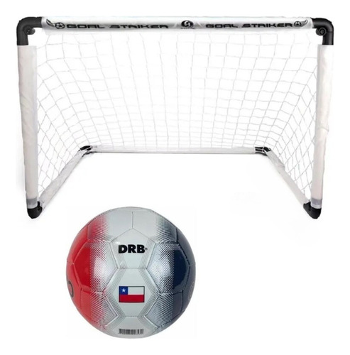 Pelota De Futbol Drb Chile 5 + Arco De Futbol Plegable 92x62