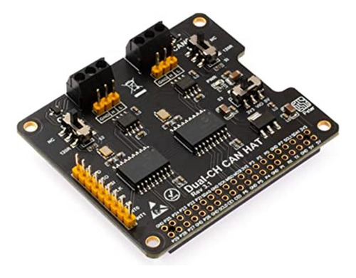 Xicoolee Dual-ch,can Bus Expansion Hat Para Raspberry Pi,