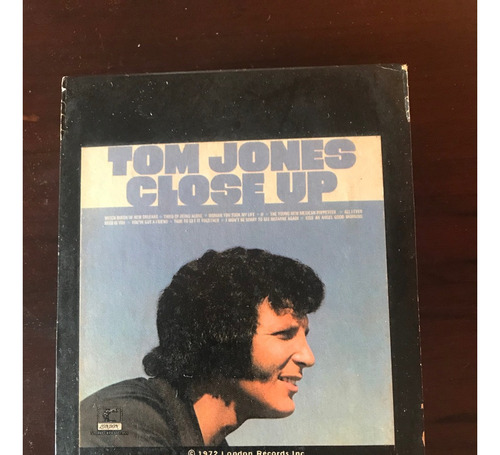 Cassette Cartucho 8 Track Tom Jones Close Up Lee Descripcion