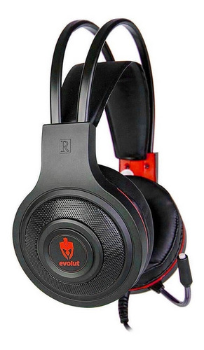 Fone De Ouvido Gamer Evolut Têmis Eg-301r Vermelho