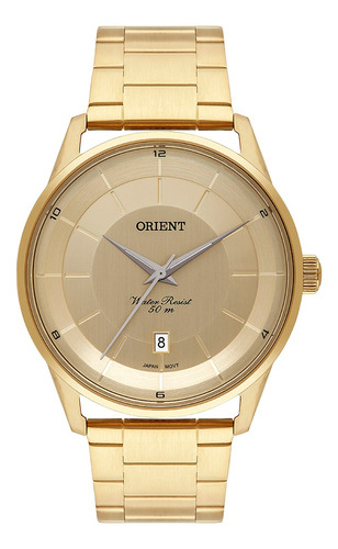 Relógio Orient Masculino Mgss1201 C1kx Dourado Aço Analogico