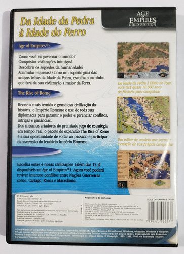 Age Of Empires Gold Edition - Pc (Usado)
