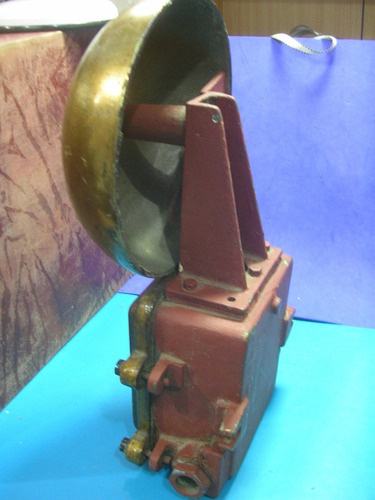 Antiguo Timbre Náutico De Campana Bronce E Hierro