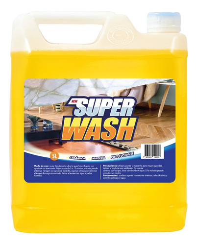 Super Wash Limpiador De Pisos 5 Litros