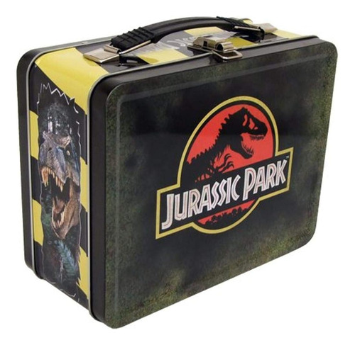 Factory Entertainment Jurassic Park Tin Tote Black, Estándar