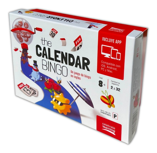 The Calendar Bingo Juego De Mesa Educativo En Inglés
