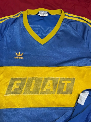 Camiseta Boca adidas 1990 1991 Fiat Batistuta #9 Argentina L (Usado)