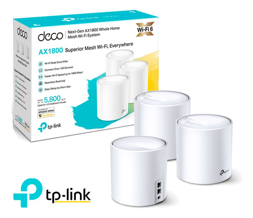 Tp-link Deco X20 3 Pack Mesh Sistema Wifi 6 Ax1800