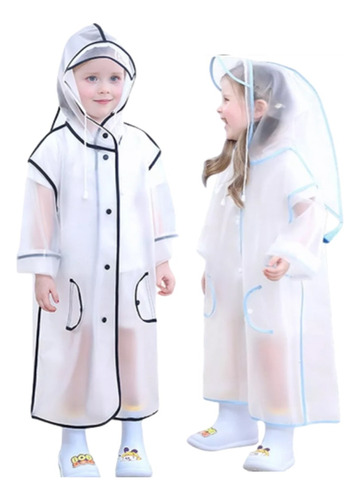 Impermeable Portátil Para Exteriores Para Niños, 2 Unidades