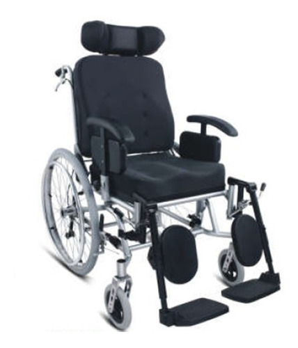 Silla De Ruedas Aluminio Geriatrica 41,5cm Tilt Reclinable