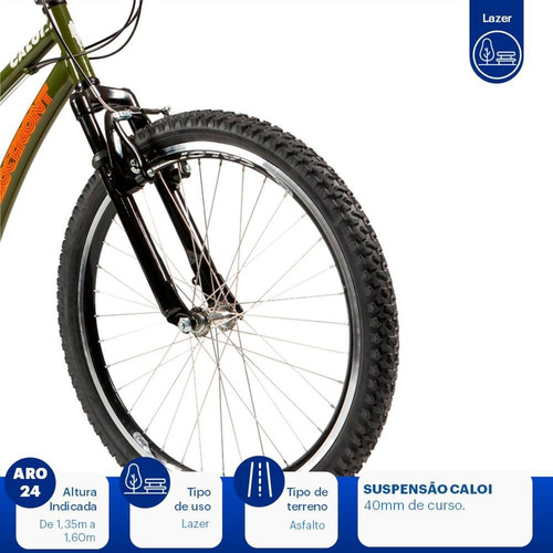 Bicicleta Caloi Max Front - Aro 24 - Freios V-brake-infantil