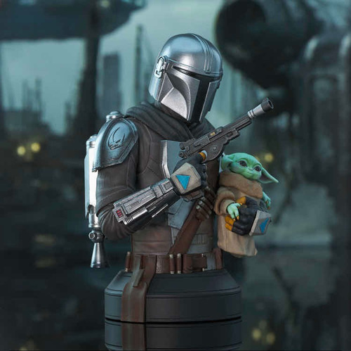 Mini-bust Mandalorian & Grogu Star Wars Diamond Select Toys