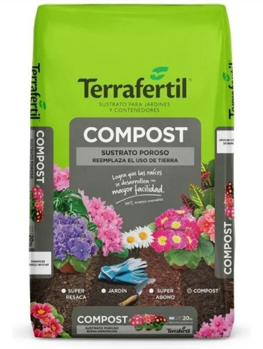 Compost Orgánico Terrafertil X 20 Litros