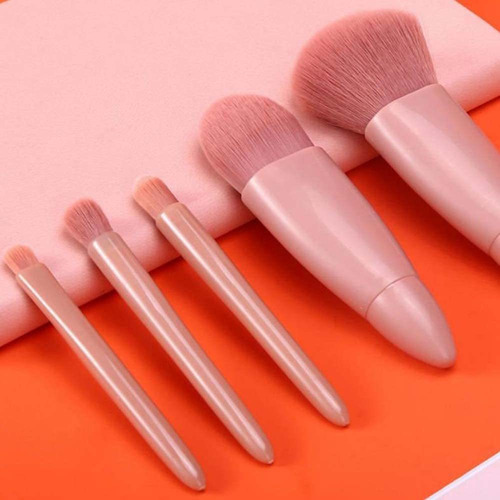 Dp Cepillo De Maquillaje De Viaje Portátil Con Espejo
