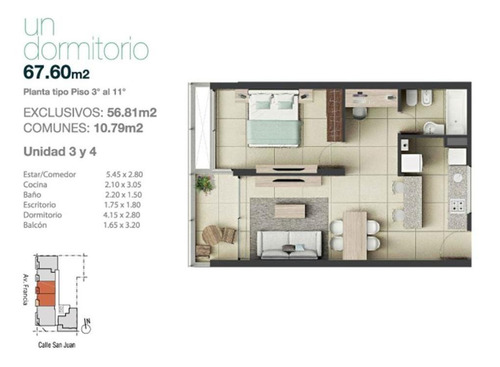 Imagen 22 de 22 de Departamento De 1 Dormitorio Con Escritorio A Estrenar En Lourdes