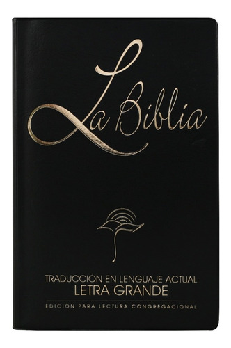 Biblia Tla Vinil Negro Letra Grande Tla62LG