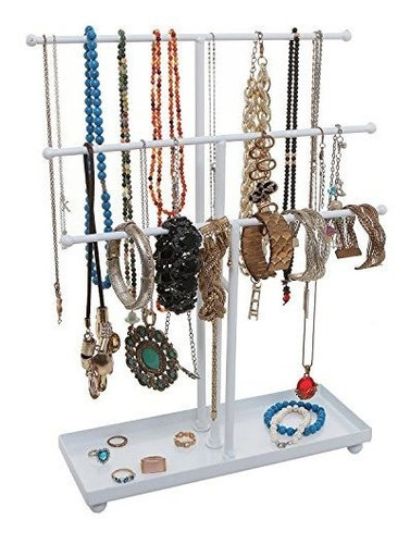 Moderno Organizador De Joyas Para Pulseras Y Collares De Met