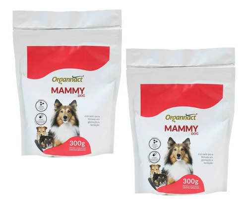 2 Mammy Dog Sachê 300g Suplemento Alimentar - Organnact