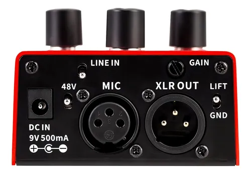 Pedal de efecto Flamma FV01 rojo