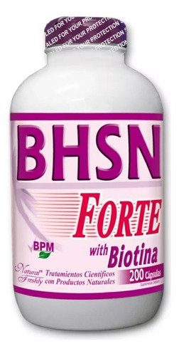 Bhsn Biotina Forte Cápsula Vitamin - Natural Freshly