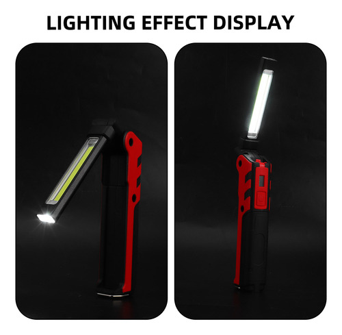 1 Linterna Plegable, Luces De Trabajo Led Cob Portátiles