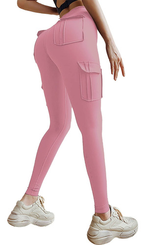 Duowei Pantalon Vaquero Talla Cargo Para Mujer Jogger Alta